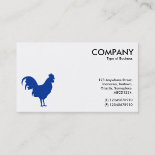 Navy Blue Cockersymbool - wit Visitekaartje