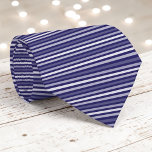 Navy Blue Color Stripes Necktie Stropdas<br><div class="desc">This eye-catching necktie features a vibrant color with bold stripes,  perfect for adding a pop of energy to any outfit. Whether it's for a special occasion or everyday wear,  this stylish accessory is sure to make a statement.</div>