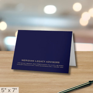 Navy Blue Company dank u kaart