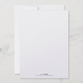 Navy Blue Confetti Dinner Party Invitation Kaart (Achterkant)