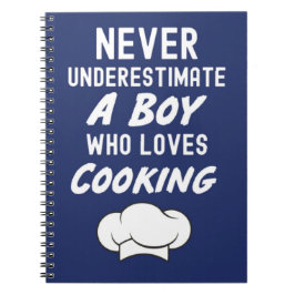 Navy Blue Cooking Gifts For Baby Boy For Kids Chef Notitieboek
