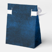 Navy Blue Couple Wedding Favor Dank je Bedankdoosjes (Achterkant)