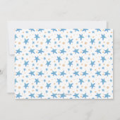 Navy Blue Cream Dragon en Balloon First Birthday Kaart (Achterkant)