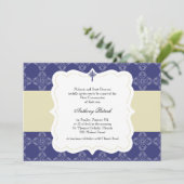 Navy Blue Cross Commune Kaart (Staand voorkant)