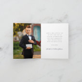 Navy Blue Cross Photo Boy First Communion (Binnen)
