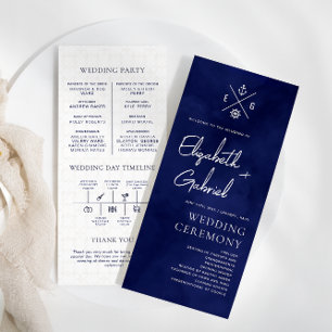 Navy Blue Cruise Reizen Trouwceremonie