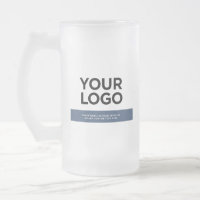 Navy Blue Custom Logo en tekst 16oz
