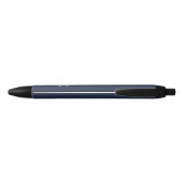 Navy Blue Custom Logo Modern minimalist Business Zwarte Inkt Pen (Achterkant)