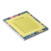 Navy Blue Cute Flowers vinkt de doos aan om Notiti Notitieblok (Schuin)