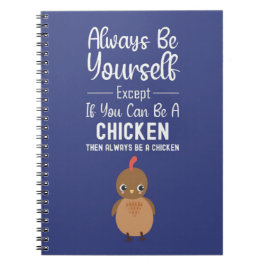 Navy Blue Cute Gifts For Chicken Lovers For Kids Notitieboek