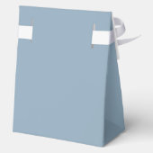 Navy Blue Cute Minimal Bow Soccer Boy Baby Shower Bedankdoosjes (Achterkant)