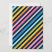 Navy Blue Cute Tutti Frutti Kinderen Birthday Kaart (Achterkant)