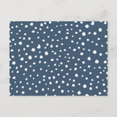 Navy Blue Dalmatian Spots, Dalmatiaanse Stippen, g Briefkaart (Voorkant)