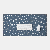 Navy Blue Dalmatian Spots, Dalmatiaanse Stippen, g Bureaumat (Keyboard & Muis)