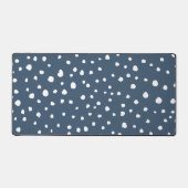 Navy Blue Dalmatian Spots, Dalmatiaanse Stippen, g Bureaumat (Voorkant)
