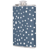 Navy Blue Dalmatian Spots, Dalmatiaanse Stippen, g Heupfles (Links)