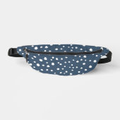 Navy Blue Dalmatian Spots, Dalmatiaanse Stippen, g Heuptasje (Voorkant)