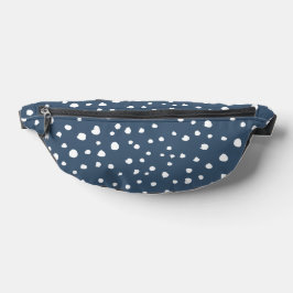 Navy Blue Dalmatian Spots, Dalmatiaanse Stippen, g Heuptasje