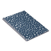 Navy Blue Dalmatian Spots, Dalmatiaanse Stippen, g Notitieboek (Rechterzijde)