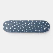 Navy Blue Dalmatian Spots, Dalmatiaanse Stippen, g Persoonlijk Skateboard (Horizontaal)