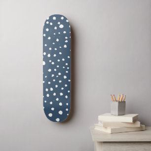 Navy Blue Dalmatian Spots, Dalmatiaanse Stippen, g Persoonlijk Skateboard