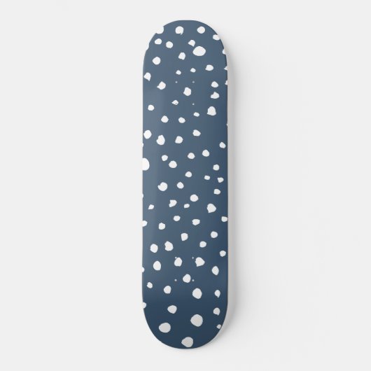Navy Blue Dalmatian Spots, Dalmatiaanse Stippen, g Persoonlijk Skateboard (Voorkant)