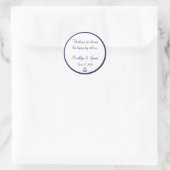 Navy Blue Dank je Nautical Wedding Stickers (Tas)