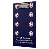 Navy Blue, dank je Voetbal coach, naam, Klembord (Links)