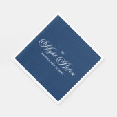 Navy Blue De nacht voor het papieren servet (Hoek)