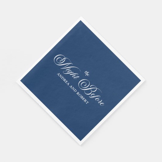 Navy Blue De nacht voor het papieren servet (Hoek)