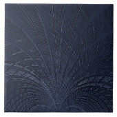 Navy Blue Decorative Ceramic Tegel Tegeltje (Voorkant)