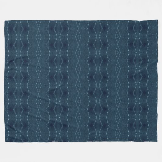 Navy Blue Decorative Fleece Deken (Voorkant (Horizontaal))