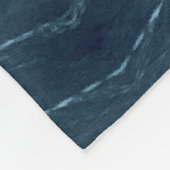 Navy Blue Decorative Fleece Deken (Hoek)