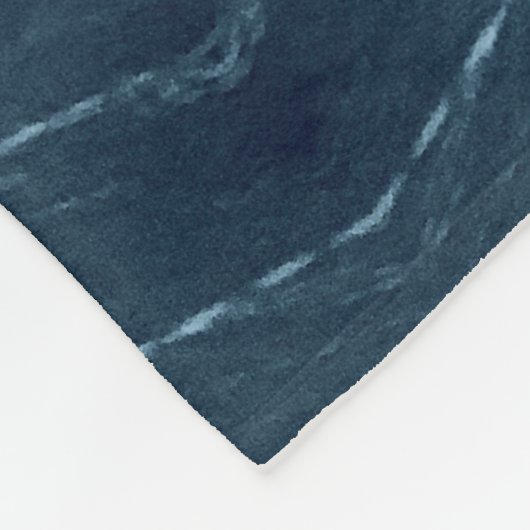 Navy Blue Decorative Fleece Deken (Hoek)