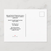 Navy Blue Dental School Foto Afstuderen Party Uitnodiging Briefkaart (Achterkant)