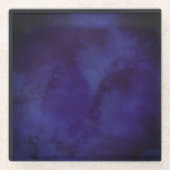 Navy blue Design Coaster Glazen Onderzetter (Voorkant)