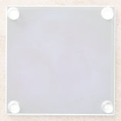 Navy blue Design Coaster Glazen Onderzetter (Achterkant)