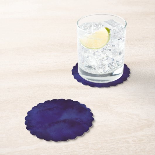 Navy blue Design Coaster Kartonnen Onderzetters (Insitu)