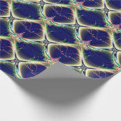 Navy Blue Design Diamond Cadeaupapier (Hoek)