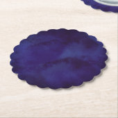 Navy blue Design Onderzetter (Gekanteld)