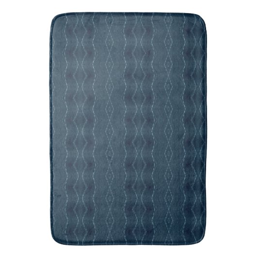 Navy Blue Designer Badmat (Voorkant Verticaal)