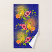 Navy Blue - Dew Drops & Sunshine Bad Handdoek (Handdoek)