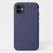 Navy Blue Diagonal Case-Mate iPhone Case (Achterkant)