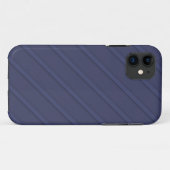 Navy Blue Diagonal Case-Mate iPhone Case (Achterkant (horizontaal))