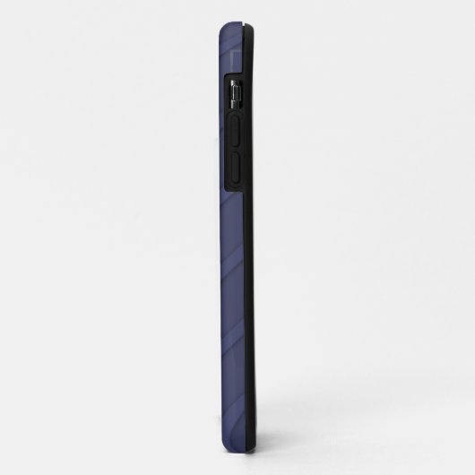 Navy Blue Diagonal Case-Mate iPhone Case (Achterkant/links)