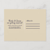 Navy Blue Diamond  Flowers Save the Date Aankondigingskaart (Achterkant)