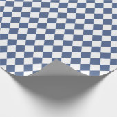 Navy Blue Diamond Harlequin Pattern Gift Wrapping Cadeaupapier (Hoek)