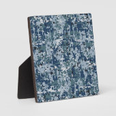 Navy Blue Digital Camouflage Decor Fotoplaat (Voorkant)