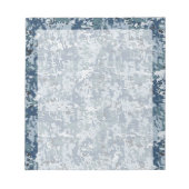 Navy Blue Digital Camouflage Decor Notitieblok (Voorkant)