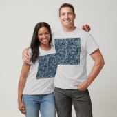 Navy Blue Digital Camouflage Decor T-shirt (Unisex)